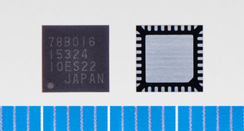 Toshiba: a three-phase brushless motor driver IC "TC78B016FTG" (Photo: Business Wire)