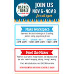 Barnes & Noble Announces Fantastic Lineup for the First-Ever Retail Mini Maker Faire® at Stores Nationwide, November 6-8 (Graphic: Business Wire)