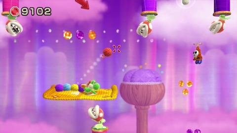 In his new adventure, a yarn-ified Yoshi must explore a sewing basket’s worth of beautifully handcrafted stages created out of yarn, buttons and various fabrics to unravel secrets and tie up enemies. (Photo: Business Wire)