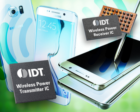 IDT Teams with Samsung to Integrate Wireless Charging. (Graphic: Business Wire)