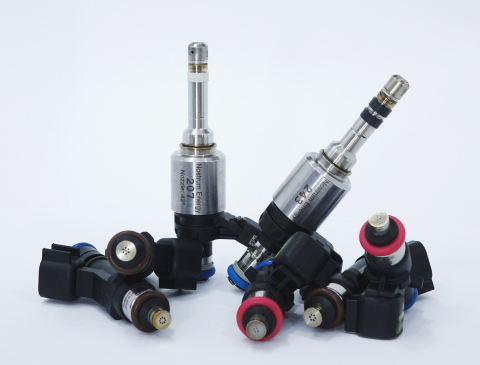 Nostrum's direct in-cylinder and intake track water injectors for advanced dilute combustion systems with gasoline, natural gas and diesel engines. (Photo: Business Wire)