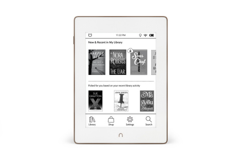Barnes & Noble today announced the new NOOK GlowLight Plus, the Company’s first waterproof and dustproof device for worry-free reading anywhere – including the bath and the beach. (Photo: Business Wire)