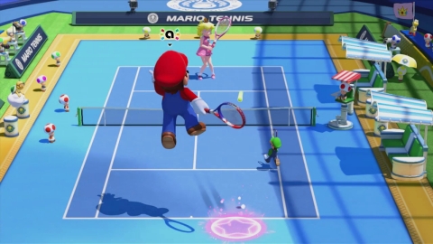 Mario and other residents of the Mushroom Kingdom head back to the tennis court on Nov. 20 in the Mario Tennis: Ultra Smash game for the Wii U home console. (Photo: Business Wire)
