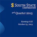 Third Quarter 2015 South State Corporation Earnings Call Slides