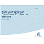 State Street Reports Third-Quarter 2015 GAAP-Basis EPS of $1.32, on Revenue of $2.6 Billion