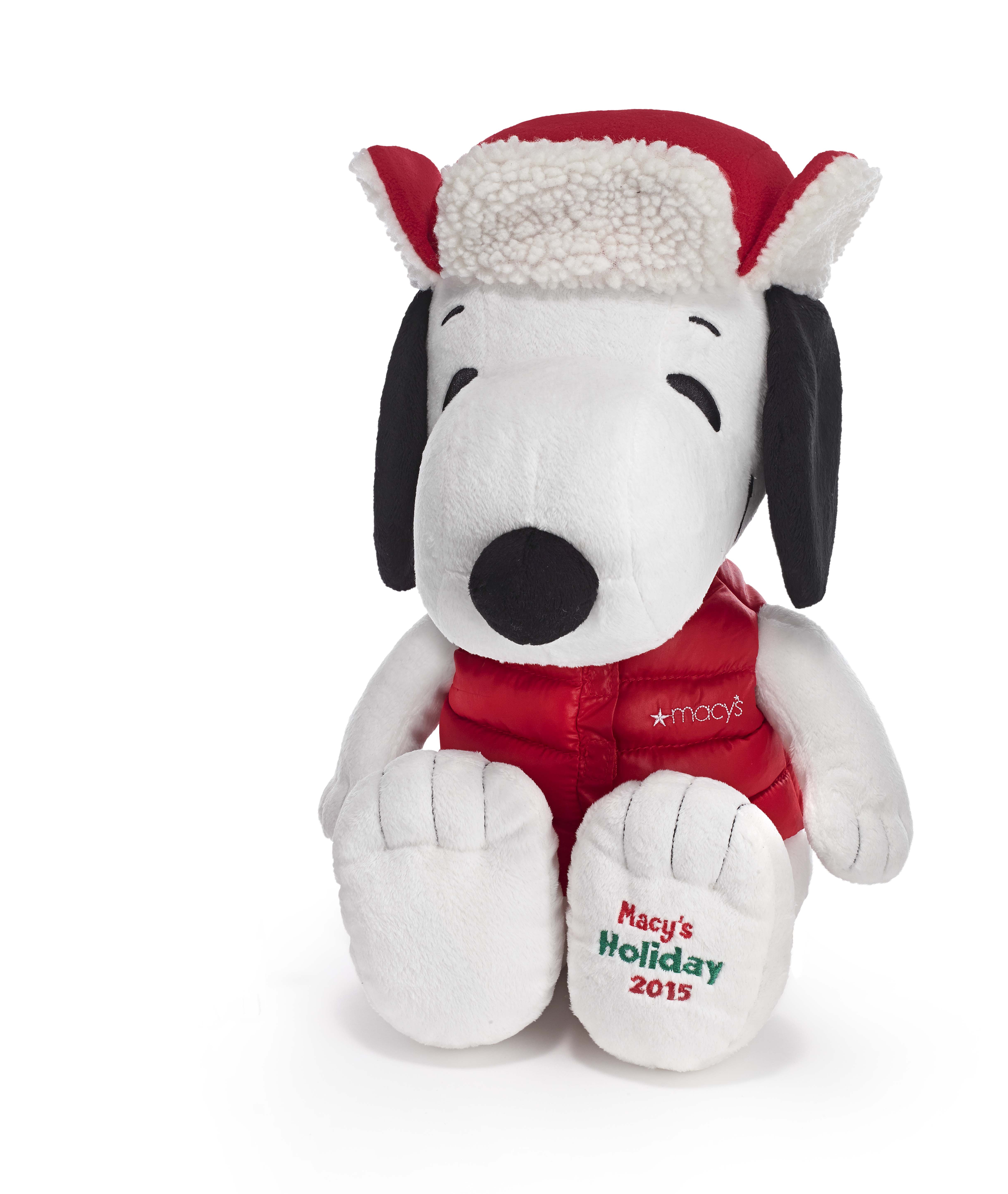 $0 MACY'S Snoopy Wearing Santa Hat 2015 Gift Card 