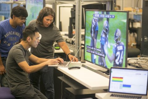 Behind-the-scenes of the NFL live stream on Yahoo (Photo: Business Wire)