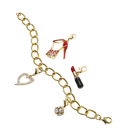 Shop Macy’s stores and macys.com for everyone on your list this holiday season; Thalia Sodi Charm Bracelet ($29.50) and Charms ($12.50 each) (Photo: Business Wire)
