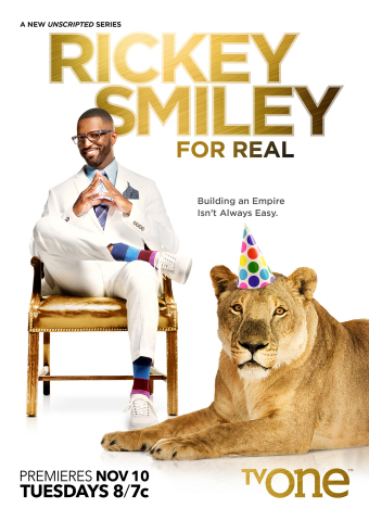 Nationally syndicated radio personality, host and stand-up comedian Rickey Smiley returns to TV One with the premiere of his new docu-series "Rickey Smiley For Real" on Tuesday, Nov. 10 at 8 p.m. ET. (Graphic: Business Wire)