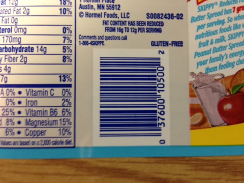 UPC code (Photo: Hormel Foods Sales LLC)
