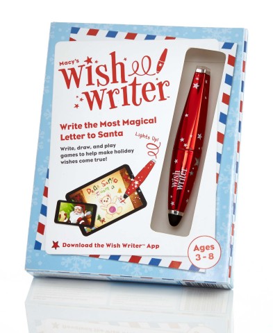With Macy’s new Wish Writer stylus and app, kids can play interactive games and write magical letters to Santa; $14.99 each, one dollar from each purchase will be donated to Make-A-Wish® (Photo: Business Wire)