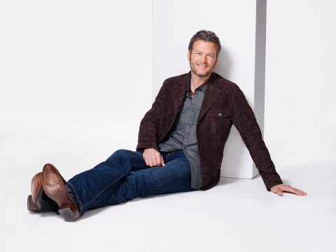 Country Music Superstar Blake Shelton Will Host Nickelodeon's 2016 Kids' Choice Awards, airing live on Saturday, March 12, 2016 (Photo: Business Wire)
