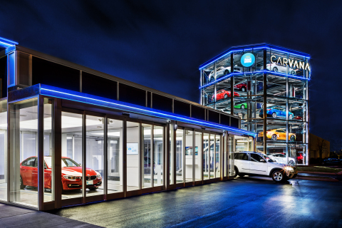 Soda machines had a good run, but it's time for something new. Check out Carvana’s car Vending Machine, stocked with the most delicious four-wheeled treats. (Photo: Business Wire)