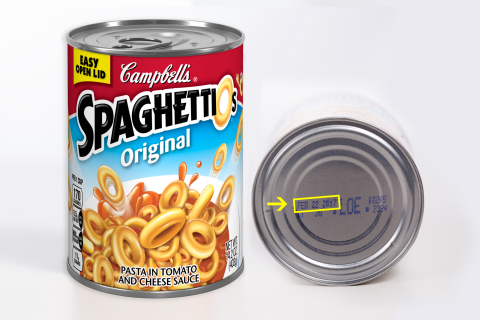 SpaghettiOs Original 14.2 oz cans with a date of February 22, 2017 are being voluntarily recalled due to a potential choking hazard posed by pieces of red plastic found in a small number of cans. (Photo: Business Wire)