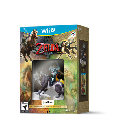 Originally released for Wii and Nintendo GameCube systems in 2006, The Legend of Zelda: Twilight Princess HD is a visually-remastered remake that launches on March 4 in a bundle with a detailed new amiibo figure modeled after the Wolf Link and Midna characters in the game. (Photo: Business Wire)