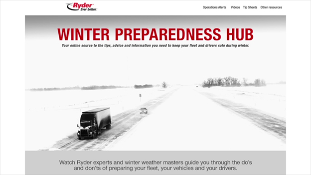 Bill Dawson, Ryder VP of Maintenance and Engineering, talks about Ryder's online Winter Preparedness Hub, aimed at preparing fleets and drivers for winter. 

