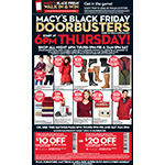 Macy’s reveals full list of Black Friday specials with more than 400 doorbuster deals in stores and via macys.com.