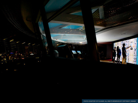 Planar Clarity Matrix Interactive Touch Video Wall at the Space Needle (Photo: Business Wire)