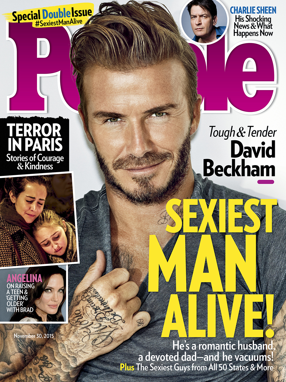 Time Inc S People Names David Beckham Sexiest Man Alive 2015 Business Wire