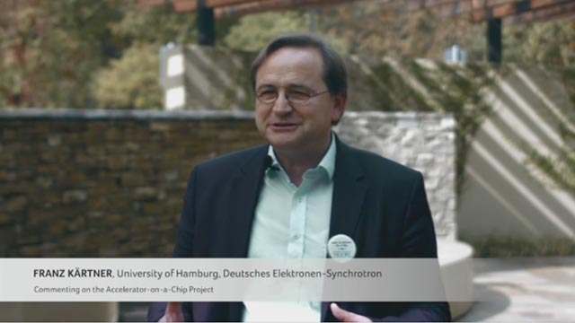 Franz Kartner, University of Hamburg, Deutsches Elektronen-Synchrotron (DESY), marvels on the shrinking of accelerators with the accelerator-on-a-chip project