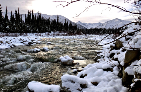 Winter envelops Yerrick Creek near Tanacross, Alaska. (Photo: Business Wire)