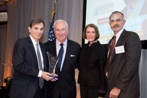 l. to r. - Joseph J. DePaolo, President and CEO, Signature Bank; William M. Mooney, Jr., President and CEO, Westchester County Association; Dee DelBello, Publisher, Westchester and Fairfield County Business Journals and WAG Magazine; and, Damon DelBello, M.D. (Photo: Business Wire)

