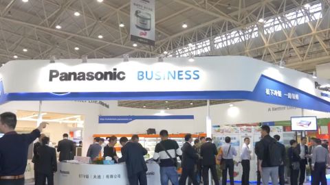 The Panasonic booth at "CHINASHOP 2015" in Wuhan, China (Photo: Business Wire)