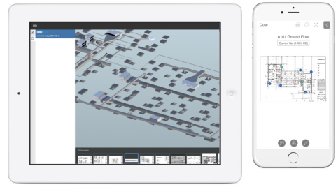 Autodesk BIM 360 Docs allows users to quickly navigate all project docs, 2D plans and 3D models in the office or the field in a single PDF and model viewer, optimized for mobile devices. (Graphic: Business Wire)