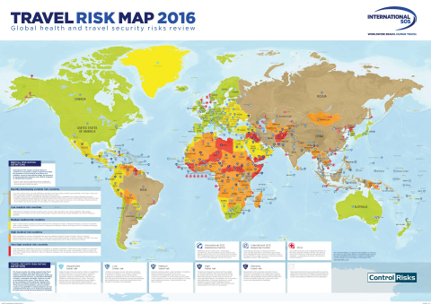 First-of-Its-Kind Travel Risk Map Launched by International SOS and Control Risks (Graphic: Business Wire)