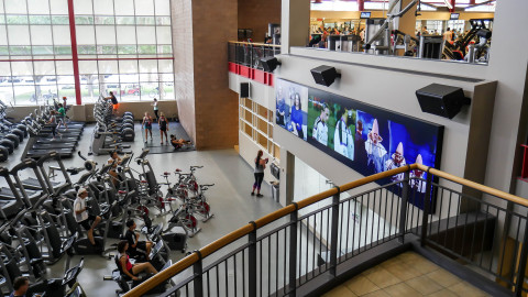 Planar Clarity Matrix Video Wall at UNLV (Photo: Business Wire) 