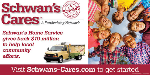 Log on to Schwans-Cares.com to learn more about how the Schwan's Cares program works. (Graphic: The Schwan Food Company)