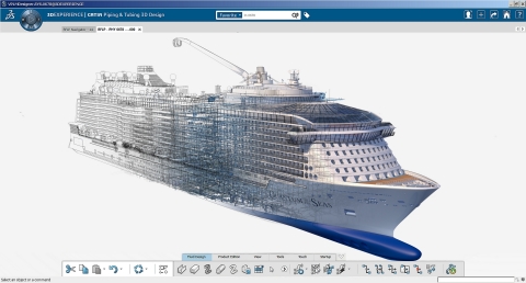 courtesy of Meyer Werft (Graphic: Dassault Systèmes)