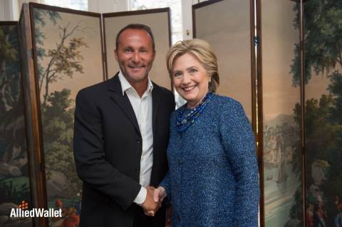 Andy Khawaja Meets with Hillary Clinton. (Photo: Business Wire)