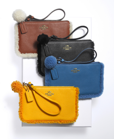 Shop Macy's stores and macys.com for last-minute gifts that are sure to please; Coach Shearling Wristlets (Photo: Business Wire)