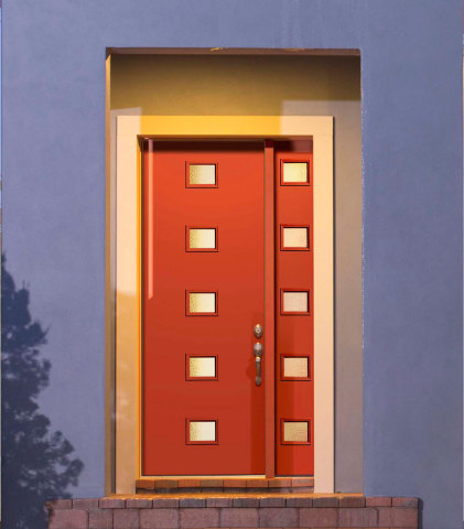Ravishing Red is shown here on a Pulse Echo door. (Photo: Business Wire)