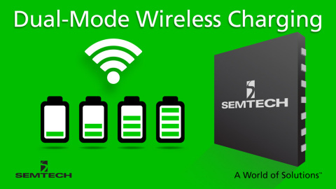 Semtech Wireless Charging Platform Offers Dual-Mode Medium Power Compatibility for Latest Quick Charging Devices (Graphic: Business Wire)