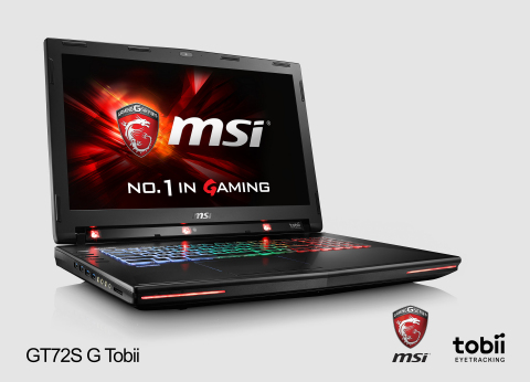 MSI GT72 Dominator Pro Tobii - the world's first consumer notebook with integrated eye tracking. (Photo: Business Wire)