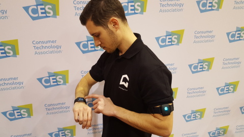 GYMWATCH debuts its Apple Watch-compatible app at CES 2016, turning the Apple Watch into a personal trainer.