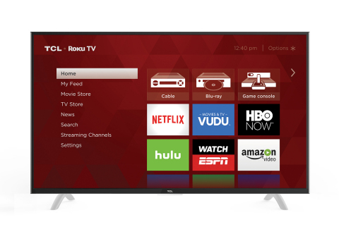 TCL announced at CES its first 4K TCL Roku TV models in the U.S., bringing its award-winning smart TVs to the 4K consumer. The new 4K TCL Roku TV models combine the latest in TV design with the Roku® OS to offer an exceptional 4K smart TV experience. (Photo: Business Wire)