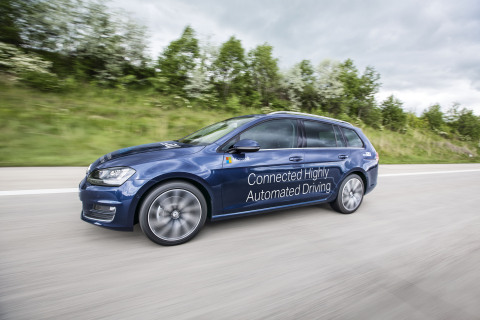 At CES, IAV and Microsoft will be demonstrating a connected highly automated driving (CHAD) vehicle capable of connecting with the Microsoft Azure cloud and Windows 10 to enable communication that helps prevent vehicle and pedestrian accidents. (Photo: Business Wire)