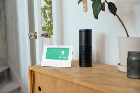 The Vivint Glance display and Amazon Echo (Photo: Business Wire)