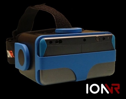 IonVR VR headset with Intel® RealSense™ Smartphone Developer Kit, featuring the new Intel® RealSense™ ZR300 (Photo: Business Wire)
