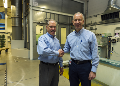 Donald Garcia, chairman, Boyd Coatings Research and Robert DeAngelis, president, Precision Coating Co. (Photo: Business Wire)