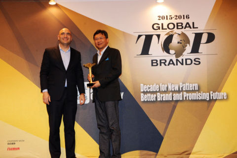 ZTE recognized at IDG's Global Top Brands Awards Ceremony (Photo: Business Wire)
