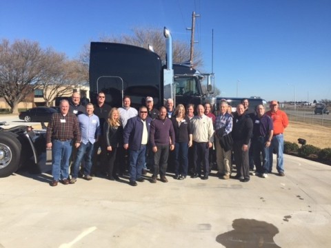 Axalta Commercial Transportation Business Council members visit Peterbilt manufacturing plant in Denton, Texas. (Photo: Axalta)