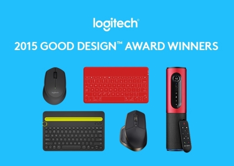 Five Logitech products have been named 2015 GOOD DESIGN Award winners for achievement in design and product excellence. This marks the fifth consecutive year that Logitech products have been awarded GOOD DESIGN Awards. (Graphic: Business Wire)