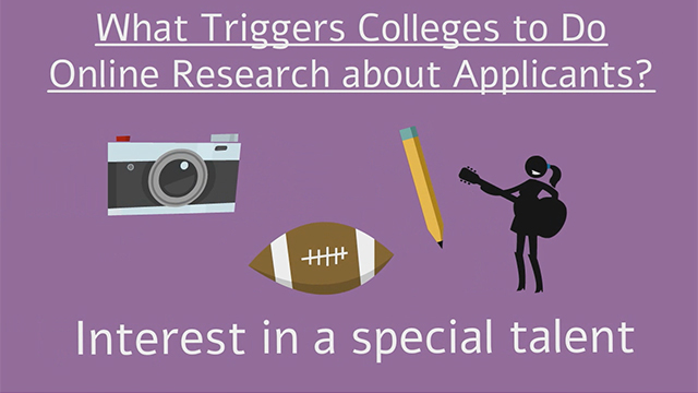 Kaplan Test Prep's 2015 survey of college admissions officers explored what triggers them to visit applicants' social media pages. What they said might surprise you.