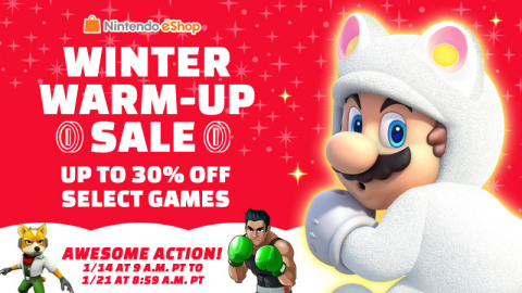 Warm up your new year with three weeks of savings in the Nintendo eShop! (Photo: Business Wire)