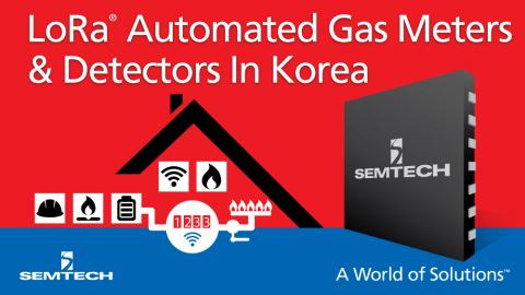 Semtech Works with Korean Gas Supplier SK E&S and SK Telecom on LoRa®-Based AMI System to Automatically Read Gas Meters and Detect Gas Leaks in South Korea. (Graphic: Business Wire)