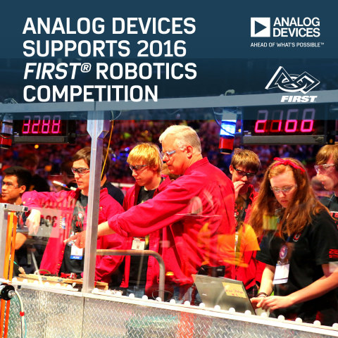 Analog Devices Partners with FIRST® to Support Next Generation of Problem Solvers and Innovators. (Graphic: Business Wire)